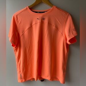 Puma neon orange running shirt NWT